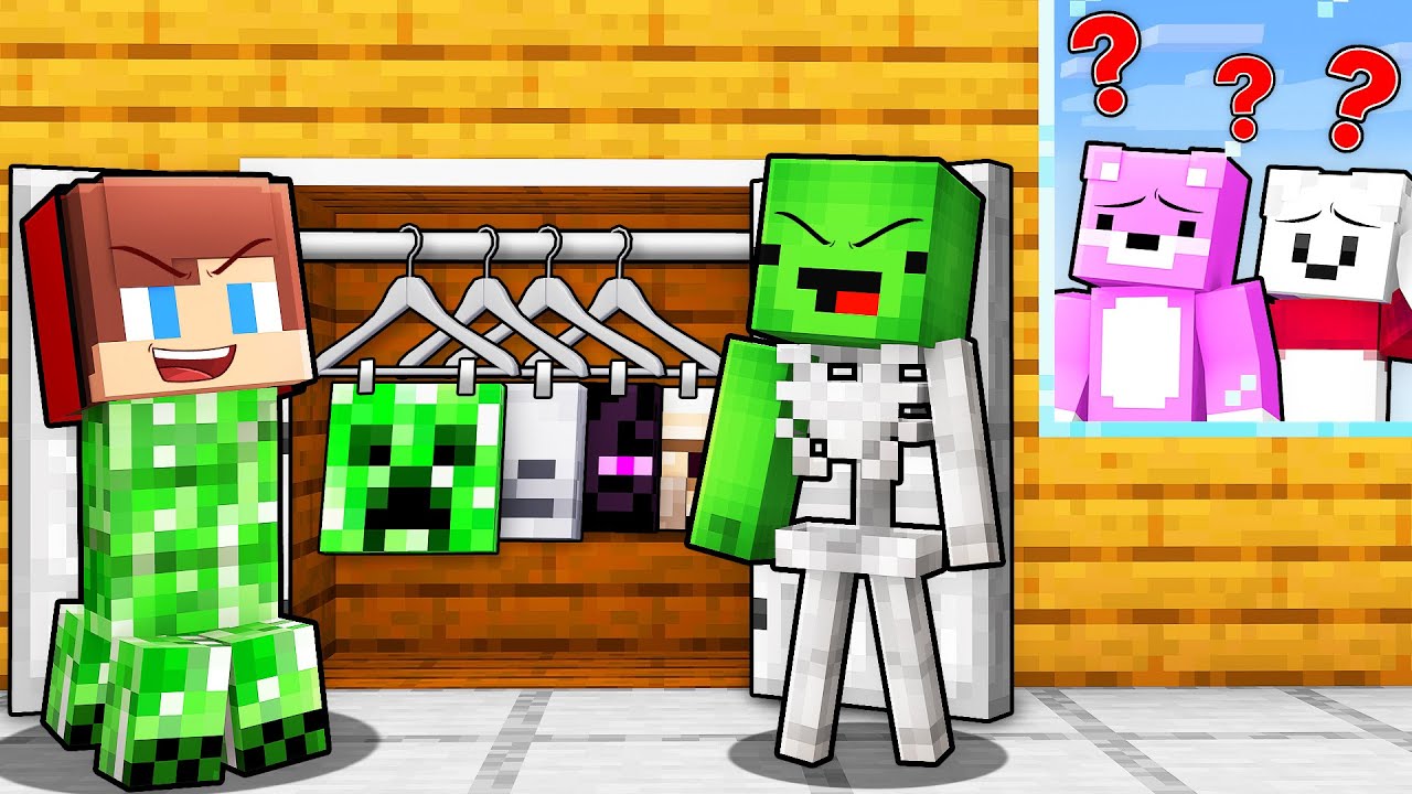 JJ and Mikey Can Shapeshift Into ANYONE To Rob Friends in Minecraft (Maizen)