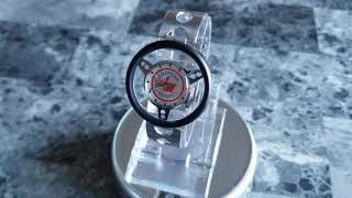 Vintage 1970s Old England American Motors Manual Wind Men's Steering Wheel Watch With Rally Bracelet
