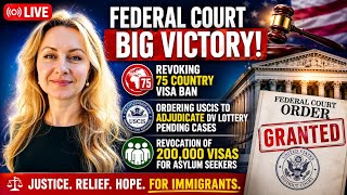 Immigration Bans news (DV Lottery + 75 Countries) , DOS To Revoke 200,000 Visas, and More