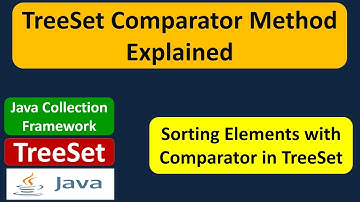 TreeSet Comparator Method Explained | Java Collection Framework