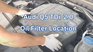 2010 Audi Q5 TDi 2.0 Oil Filter Location