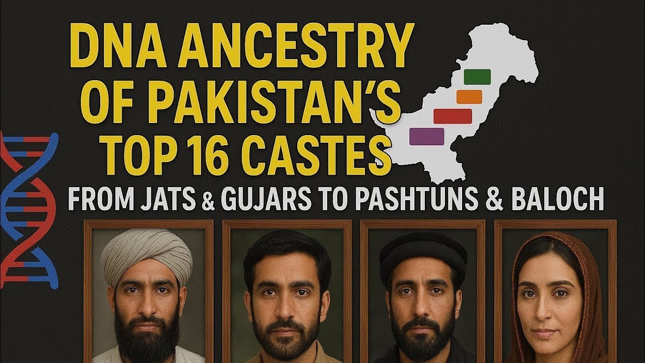 From Punjab to Balochistan : DNA Ancestry of Pakistan’s main Castes Revealed