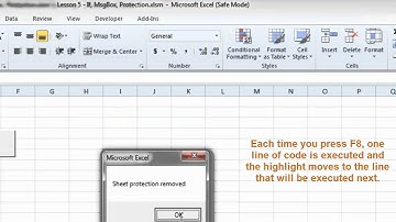 Excel VBA Tutorial - Stepping and Breakpoints