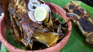 Fish Roasted/Grilled In Banana Leaf