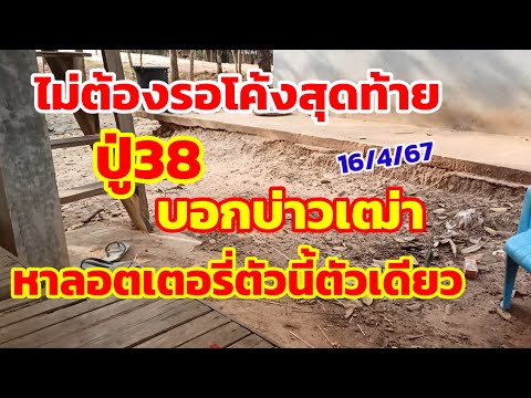 ไม่ต้องรอโค้งสุดท้าย ปู่38บอกบ่าวเฒ่า หาลอตเตอรี่ตัวนี้ตัวเดียว 16/4/67