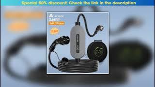 Limited AFYEEV 3.6KW 16A Type2 IEC62196-2 Portable EV Charger With Indicator Light Type1 SAE J1772•