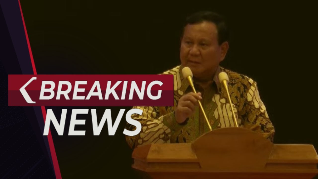 BREAKING NEWS - Prabowo Subianto Bicara Soal Strategi Transformasi Bangsa Menuju Indonesia Emas 2045
