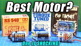 Shocking! Tamiya Motor Upgrade Test, Sport Tuned, Torque Tuned, Cup Machine in a TT-02!