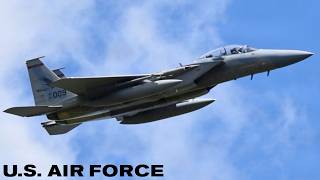 U.S. Air Force F-15EX Eagle II fighter jets during exercises in Idaho