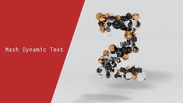 Mash Dynamic Text (Maya + Arnold)