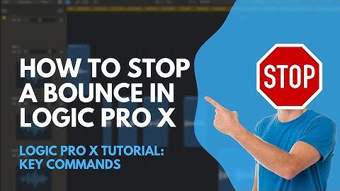 STOP A Bounce In Logic Pro X - DO THIS!