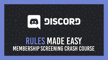 Guide: Discord Membership Screening | NEW Rules for Servers feature!