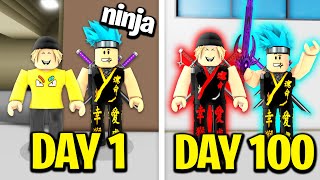 Roblox 100 Days with Master Ninja.. (Brookhaven RP)