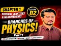 Class 9th Physics Chapter 1: Physical Quantities and Measurements || Branches of Physics ||| Part 1 