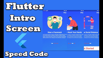 Flutter Intro Screen | Speed Code