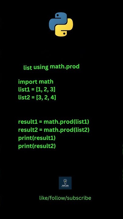 Python Program Multiply all numbers in the list || code in description ...