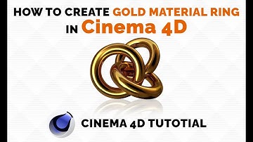 How to Create Gold Material Ring in Cinema 4D - Tutorial