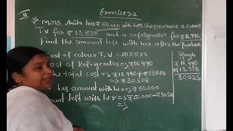 Unit -  3 Subtraction exercise 3.2 video -  4