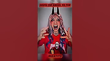 Angel and Devil Filter 👼👹 #trollface #shorts #funny #tutorial #moneylove