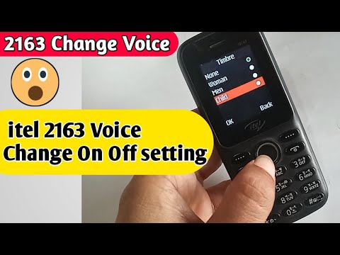 itel it2163 voice change on off settings