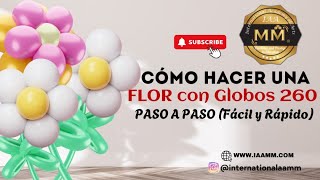 COMO HACER UNA FLOR CON GLOBOS