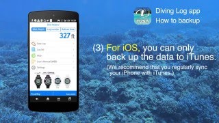 TUSA Diving LOG App - How to Change Settings screenshot 2