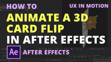 How to Animate a 3D Card Flip in After Effects