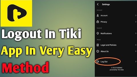 How to logout from Tiki app// Tiki app par logout kese kare 2023.
