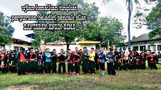 ujian kenaikan tingkat perguruan beladiri pencak silat BANTARAN ANGIN BIMA 🔥