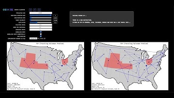 Genetic Algorithm - Traveling Salesman Problem - Visualization