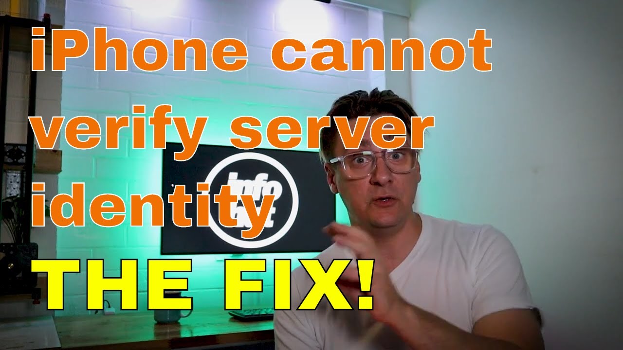 iPhone "Cannot verify server identity". 2021 Solution. YouTube