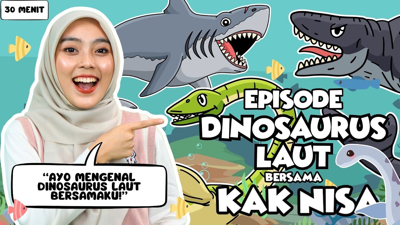 Belajar Bermain Episode Dinosaurus Laut Untuk Balita - Belajar Kata, Mengenal Dinosaurus Laut