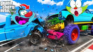 OGGY TROLLING GONE FAIL!!! JACK And PINKA IN FACE TO FACE GTA 5 Mods