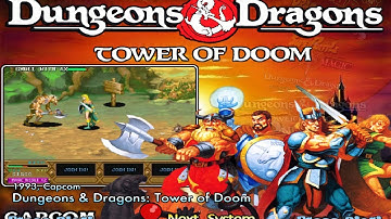 Dungeons & Dragons - Tower Of Doom (1993) Capcom Mame Retrô Arcade Games