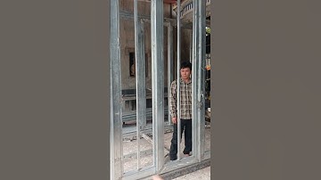 cửa trượt quay GIÁ RẺ cho anh em thợ/phúc thiên vlog 78