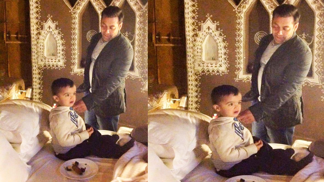 Salman Khan PLAYING With A Small Kid On Sets - WATCH
