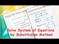 Master the Substitution Method to Solve Systems of Equations ๐ค