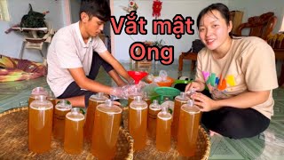 Một ngày ở nhà đón anh Sang từ rừng về để vắt mật ong , Bối Bối vui mừng vì Ba về #ngocmaivlog