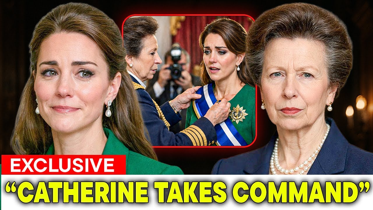 Принцесса Анна передала свой военно-морской титул Кэтрин на беспрецедентной дворцовой церемонии.