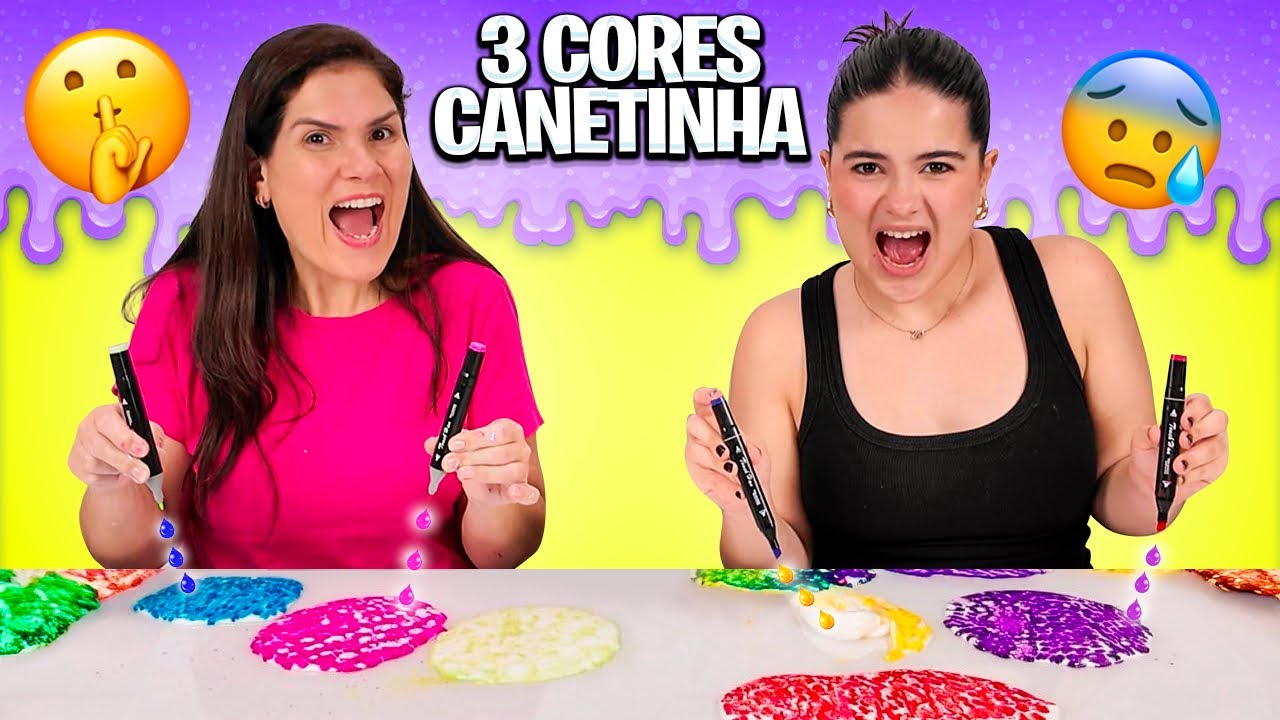 SLIME COM TRÊS CORES DE CANETINHA DE BOBBIE GOODS!