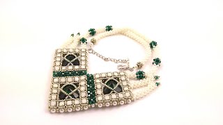 Beading4perfectionists : Majestic Emerald beading tutorial 2018