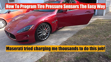 How To Program Tire Pressure Sensors (TPMS) For Your Maserati Granturismo C1010 C1020 C1030 C1040
