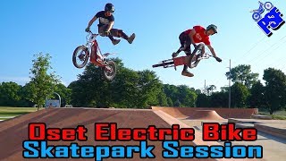 Awesome Oset Electric Bike Skatepark Session!