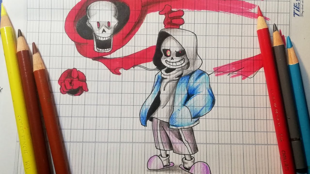 How to draw Sans Undertale, Dust sans, all au sans, Cách vẽ Sans ...