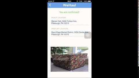 We Haul Demo - CMU Hack-a-Startup