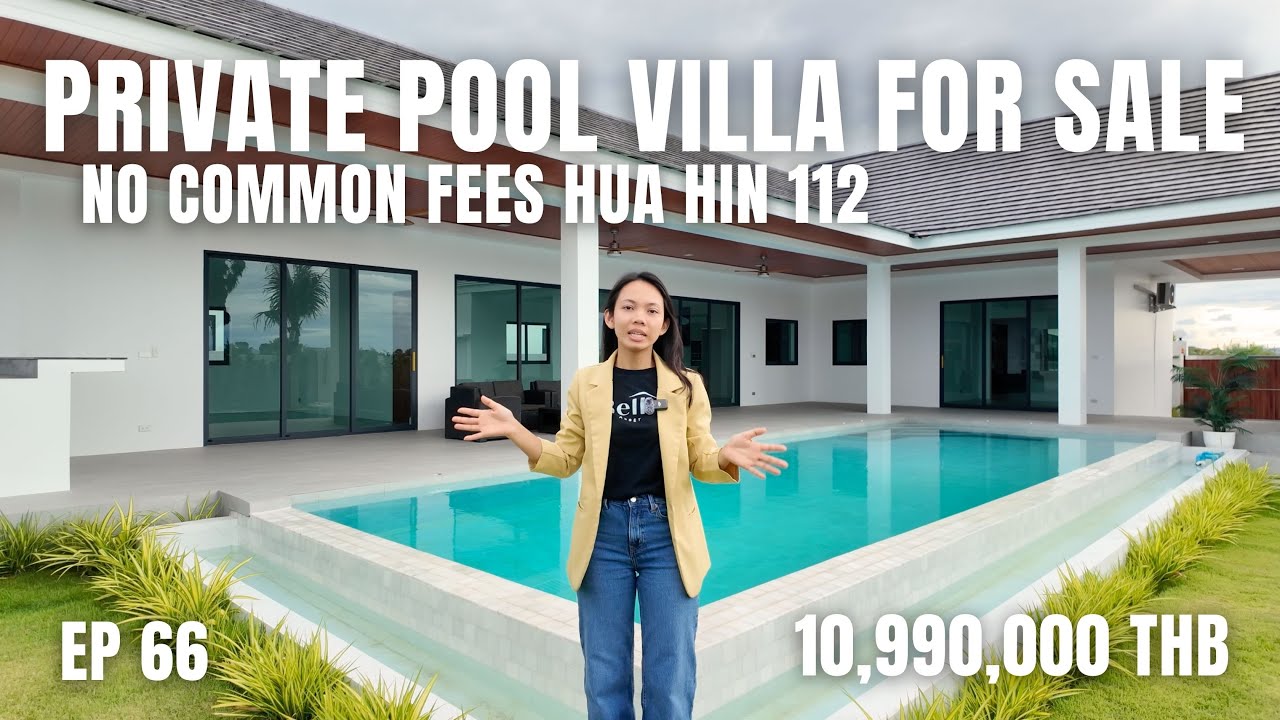 EP 66: Вилла с собственным бассейном на продажу, без коммунальных сборов, Хуа Хин 112 (10,99 млн м²)