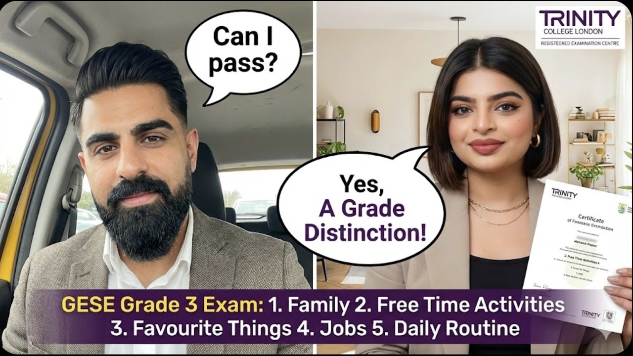 A2  English Test SELT Spoken Exam ||GESE Grade 3|| Visa Extension|| Family/ Partner Visa