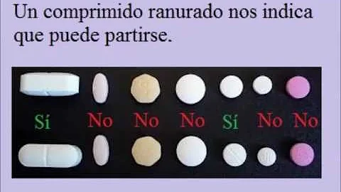 ¿Por qué no reducir las pastillas a la mitad?