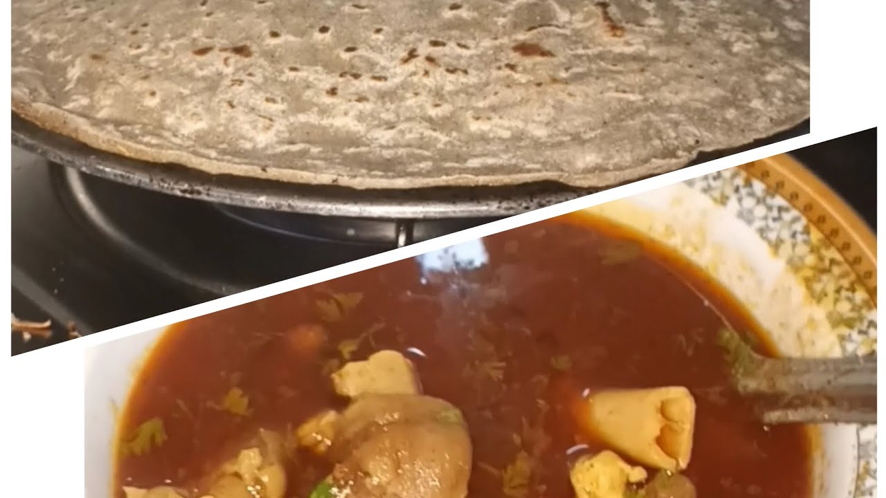 Mutton paya with bajre ki roti 😋