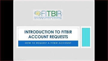 FITBIR Account Request